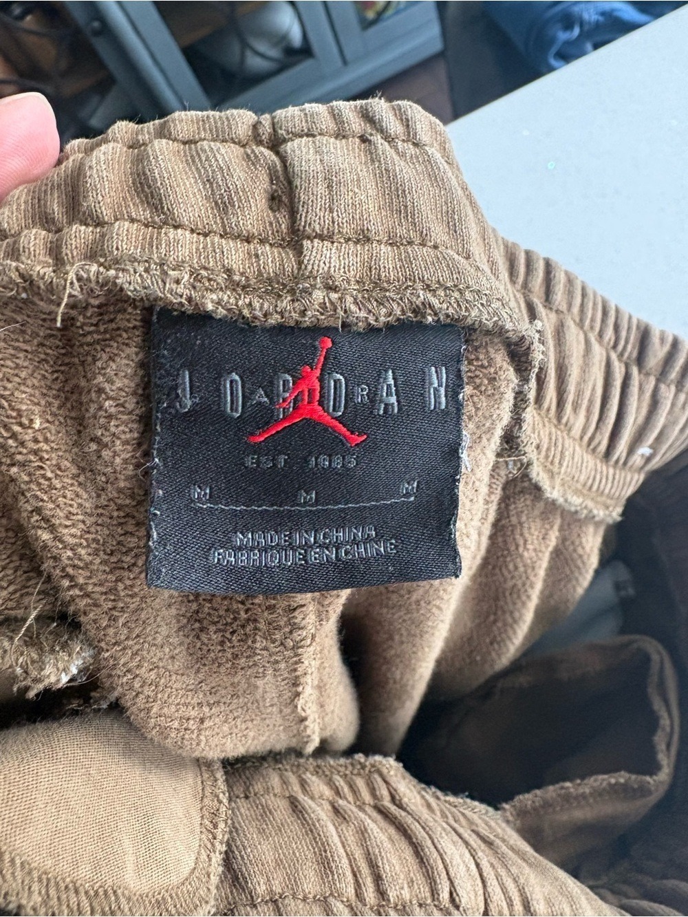 Jordan men’s Brown Jogger Sweatpants - Picture 7 of 7